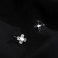 Boucles d'oreilles tendance en zircon croisé unisexe, design étoile polaire, accessoires d'oreille minimalistes et raffinés, vente en gros