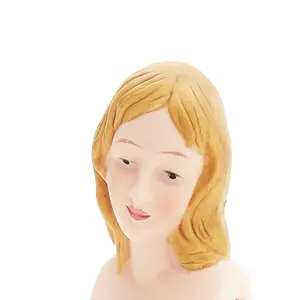 Sier Angel Aangepaste Keramische Pop Hoofd Porselein Vintage Angel Doll Heads