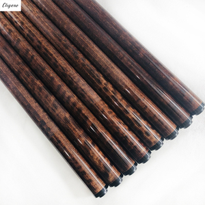 Chyone 12mm/13mm 12pcs laminado teñido rizado de madera de arce con carbono core dentro carom señal del eje hecho a mano de billar del eje - Product Image 5