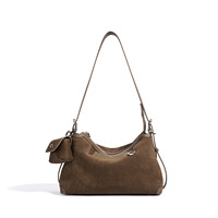 Nouveau Sac à Main Tendance Printemps 2026 en Cuir Véritable pour Femme avec Fermeture Éclair – Sac Sous le Bras Polyvalent et Élégant