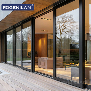 <span class=keywords><strong>Porte</strong></span> <span class=keywords><strong>coulissante</strong></span> extérieure en aluminium et verre Rogenilan pour maisons et patios, à économie d'énergie, double vitrage trempé - Product Image 6