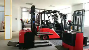 CDD20 2 ton kaldırma 3 metre yüksek sürme elektrikli palet istifleyici forklift