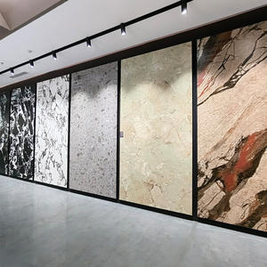 Losa de Piedra Sinterizada de Porcelana Blanca Pulida Calacatta de 1200x2400 mm, Mesa de Noche Grande Gris para Uso en Exteriores y Comedor - Product Image 1