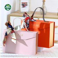 Boîte cadeau pliable de luxe personnalisée avec couvercle magnétique