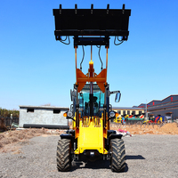 Chargeuse sur pneus articulée 4x4, chargeuse compacte sur pneus, capacité de charge de 1500 kg, petite chargeuse agricole diesel, chargeuse sur pneus frontale