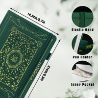 Carnet de notes ligné A5 à couverture rigide en tissu – Papier de haute qualité 100 g/m², 160 pages pour fournitures de bureau