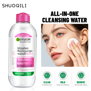 Vente en gros d'<span class=keywords><strong>eau</strong></span> micellaire nettoyante 400 ml 3 en 1 pour démaquiller les yeux, les lèvres et le <span class=keywords><strong>visage</strong></span>, sans alcool, certifiée MSDS - Product Image 4