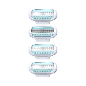 Women's Manual Razor Stainless Steel Blade Plastic Handle Body Shaving Razor Head Replacement For Legs Armpits - Product Image 2