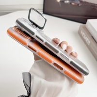 Coque de téléphone minimaliste avec support magnétique puissant pour iPhone 17 16 15 14 Pro Max, pare-chocs robuste avec béquille et protection d'objectif