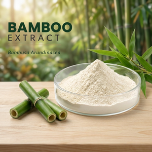 Poudre d'extrait de bambou, extrait de plante Bambusa Arundinacea, matière première pour l'industrie cosmétique et alimentaire - Product Image 2