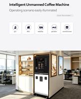 Máquina Expendedora de Café Inteligente con SDK, Pago con Monedas/Código QR, Monitoreo Remoto, Calentamiento a 80°C, Capacidad para 150-200, para Uso sin Supervisión