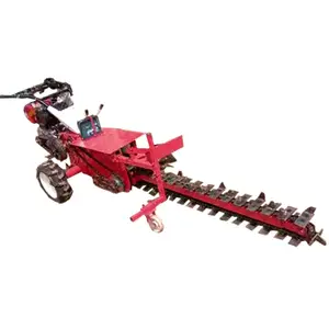 Trenching machine for fiber optic cable trenching Hand-held chain engineering trencher