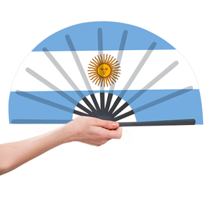 Abanicos Plegables de Bambú con la Bandera de Argentina al por Mayor, Abanico de Mano para Carnaval, Boda, Festival, Fiesta, Agencia de Viajes - Product Image 4
