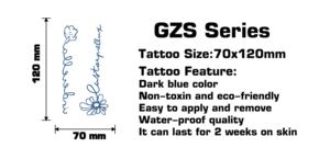 Tatuaje Semipermanente Minimalista, Diseños <span class=keywords><strong>Pequeños</strong></span> para Manos, <span class=keywords><strong>Tatuajes</strong></span> Temporales para Manos y Dedos, Adhesivo - Product Image 2