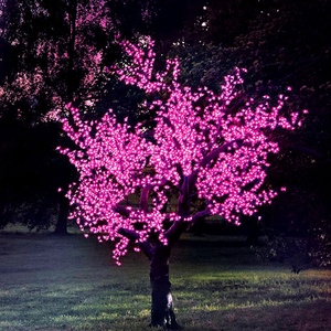 Árbol <span class=keywords><strong>de</strong></span> Luz <span class=keywords><strong>LED</strong></span> Artificial <span class=keywords><strong>de</strong></span> Flores <span class=keywords><strong>de</strong></span> Cerezo Blancas para Decoración <span class=keywords><strong>de</strong></span> Jardín, Bodas, Paisajes y <span class=keywords><strong>Navidad</strong></span>, Resistente al Agua IP65, 3m, Venta al por Mayor - Product Image 4