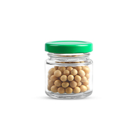 25ml - 1000ml Vacío Redondo Hermético Encurtido Mermelada Contenedor de vidrio para alimentos Tarro de almacenamiento con tapa de metal