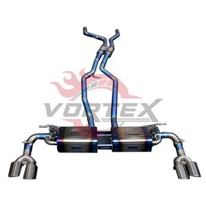 Vortex หรูหราสีฟ้าเผาไหม้ไทเทเนียม valvetronic catback ไอเสีย Porsche Cayenne 958/958.2 3.0T/3.6/4.8/4.8T 2011-2017 - Product Image 1