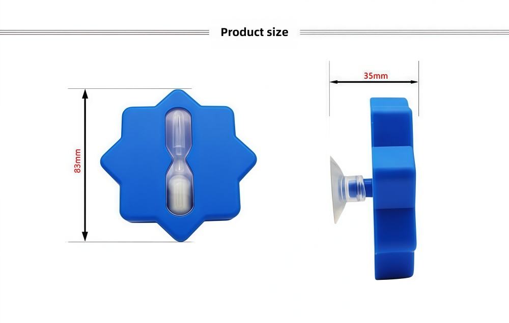 Custom-made Handmade Modern Rotating Starfish-Shaped Hourglass Suction Cup 5-Minute Timer Eco-Friendly Cute Small Gift Fun