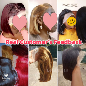 Promoción Letsfly: Peluca Bob de $33, 10 Pulgadas, 100% Cabello Humano, Ombre Sedoso, Peluca Corta Bob con Frente de Encaje 13x4, Lacia y Sedosa - Product Image 5