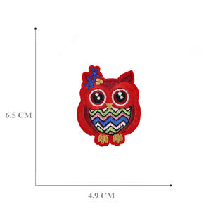 100ピース/バッグOem Odmサポートアイロン刺繍ブリッドフクロウパッチ服 - Product Image 3