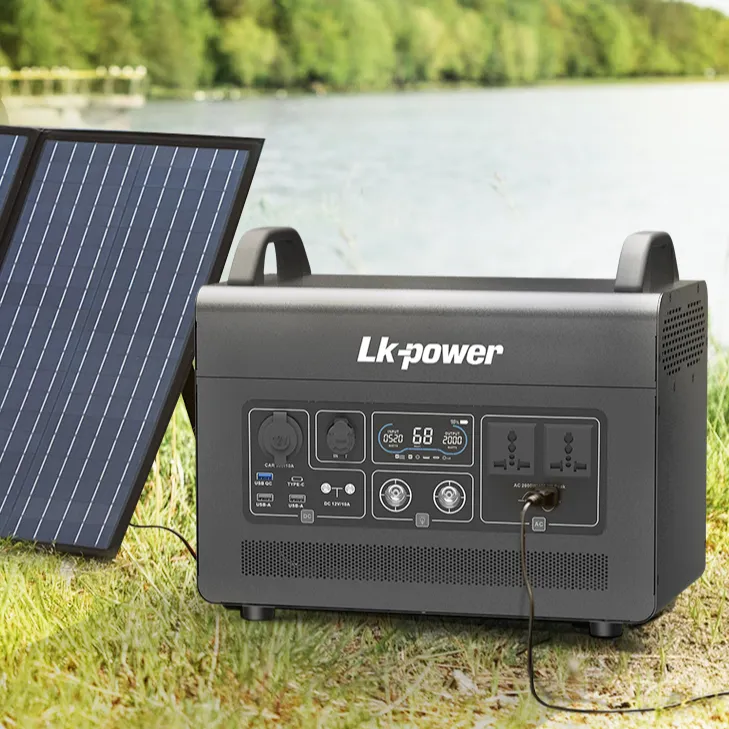 New Innovative Products All In One 2000W Portable Power Station DC AC Power Bank For Outdoor Camping