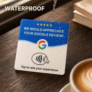 Carta NFC Blu 'Recensisci Noi su Google' Pronta all'Attivazione Istantanea, Aumenta le Recensioni Aziendali, Tag NFC per Recensioni Google - Product Image 2