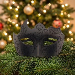 Máscaras de polvo dorado de media <span class=keywords><strong>cara</strong></span> para <span class=keywords><strong>carnaval</strong></span> y Halloween para hombres, accesorios de baile para adultos, PVC para fiestas de cumpleaños de Navidad, pintadas a mano - Product Image 6