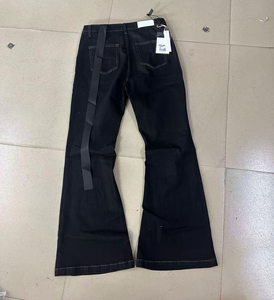 Custom Design Unisex Summer Hip Hop RICK Style Pants BlackTide Drag Floor Wde Leg Flared <strong>Men</strong> <strong>Stretch</strong> Denim Jeans - Product Image 3