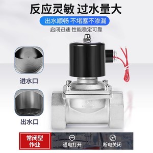 Vanne solénoïde Yueer 2 pouces à action directe AC 220V pour eau, air, huile, gaz, usage industriel - Product Image 2