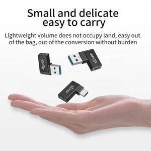 Curva de 90 grados ángulo recto USB3.0 <span class=keywords><strong>USB</strong></span> hembra a <span class=keywords><strong>USB</strong></span> TIPO <span class=keywords><strong>C</strong></span> Adaptador hembra tipo <span class=keywords><strong>C</strong></span> para computadora portátil Tablet Phone - Product Image 4