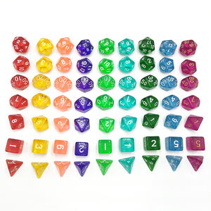 Özel Logo turuncu reçine RPG zar set-dnd Polyhedral şeffaf oyun zar - Product Image 2