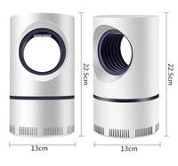 Lampe Anti-Moustique USB pour Intérieur et Extérieur, Tueur de Moustiques LED avec Piège à Mouches, Fonctionnement Silencieux