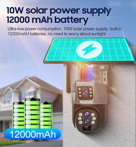 Wholesale 8MP 4g Three <strong>Lens</strong> 10x Zoom Outdoor Solar Camera Waterproof Ip66 <strong>Pir</strong> CMOS Automatic Tracking Ptz Solar Cctv Camera - Product Image 4