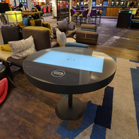 Table basse interactive tactile ronde moderne, table numérique intelligente, écran tactile circulaire de 32 à 43 pouces pour salon, bar, hôtel