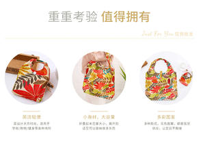 Sac de courses pliable écologique facile à transporter, réutilisable, en polyester, pliable, pour les courses - Product Image 3