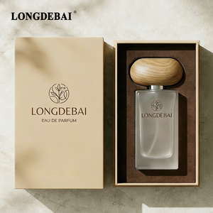 Nuevo Diseño 2026 LONGDEBAI, Botella de Perfume de Vidrio Esmerilado Cuadrada de Lujo, Vacía, de 30ml, 50ml y 100ml, con Pulverizador y Tapa de Madera - Product Image 5
