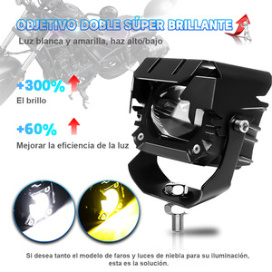 ไฟสปอร์ตไลท์ LED สำหรับรถยนต์ MT001 ขนาด 4 นิ้ว ทำจากอะลูมิเนียม สำหรับขับขี่ออฟโรด สีดำ - Product Image 4