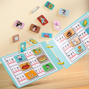 Livre d'activités Montessori pour enfants, familles <span class=keywords><strong>de</strong></span> mots CVC, jeu <span class=keywords><strong>de</strong></span> <span class=keywords><strong>lecture</strong></span> et d'orthographe, jouet éducatif certifié CPC CE EN71 - Product Image 3