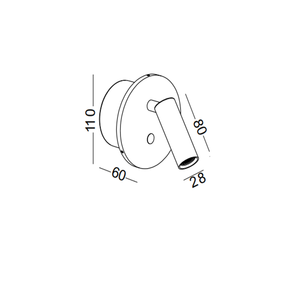 Lampes <span class=keywords><strong>de</strong></span> chevet modernes à LED encastrées au mur, en aluminium noir peint, avec têtes rotatives à 350 degrés - Product Image 6