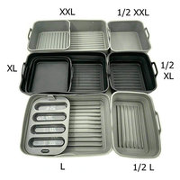 Yuye 7.5In 8In 8.5In Doublures antiadhésives réutilisables pour friteuse à air, moules à gâteau en silicone, accessoires de panier