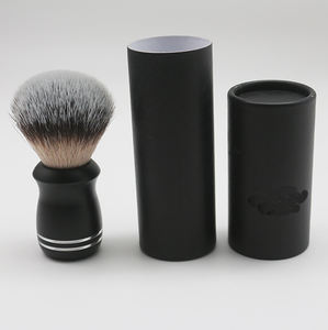 JDK-<span class=keywords><strong>Blaireau</strong></span> à barbe <span class=keywords><strong>haut</strong></span> <span class=keywords><strong>de</strong></span> <span class=keywords><strong>gamme</strong></span> à manche en métal, marque privée, <span class=keywords><strong>blaireau</strong></span> végétalien pour cheveux synthétiques avec boîte en papier, kit - Product Image 1