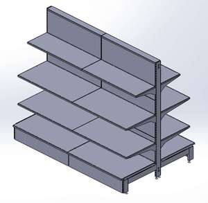 Ayarlanabilir boyutu ile dükkanlar ve supermarkes için gizli braket ile sabit raf - Product Image 1