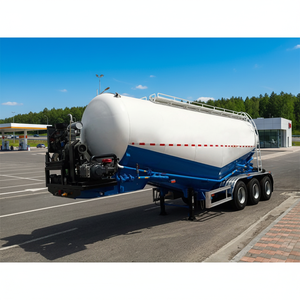 รถพ่วงบรรทุกปูนซีเมนต์แบบกำหนดเอง ขายตรงจากโรงงาน บรรทุกได้สูงสุด 3 เพลา - Product Image 1