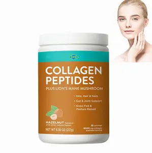 OEM Collagen Peptides Powder with mushroom fish Bovine marine multi vital protein collagen plus lion's mane mushroom powder