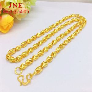 Collier de graines de melon pour hommes plaqué or 5N <span class=keywords><strong>Carven</strong></span> Design Olive Collier pour hommes Alluvial Gold Jewelry Wholesale Factory Direct Sales - Product Image 5
