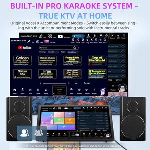 Máquina KD9MAX 5 en 1 de 1 TB con Altavoces Duales, Pantalla Táctil de 15.6 Pulgadas, Sistema de Micrófonos Inalámbricos, OEM ODM KD9MAX 5 en 1 Completo para Karaoke - Product Image 5