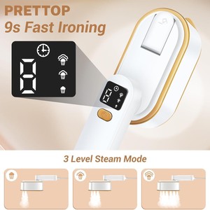 Generador de vapor de temperatura ajustable de mini plancha portátil inteligente con pantalla digital de 1200W para <span class=keywords><strong>planchas</strong></span> de vapor de mano - Product Image 2