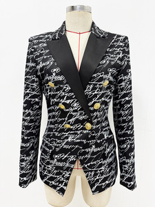 Di alta qualità all'ingrosso delle signore della serata delle celebrità della festa della primavera della moda del Blazer delle donne delle tute - Product Image 3