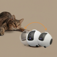 Caméra Robot IA pour Animaux de Compagnie, Jouet pour Chat 4MP HD, Contrôle Interactif par Application, en Plastique, Retour Automatique, Recharge 10000mAh, Audio Bidirectionnel
