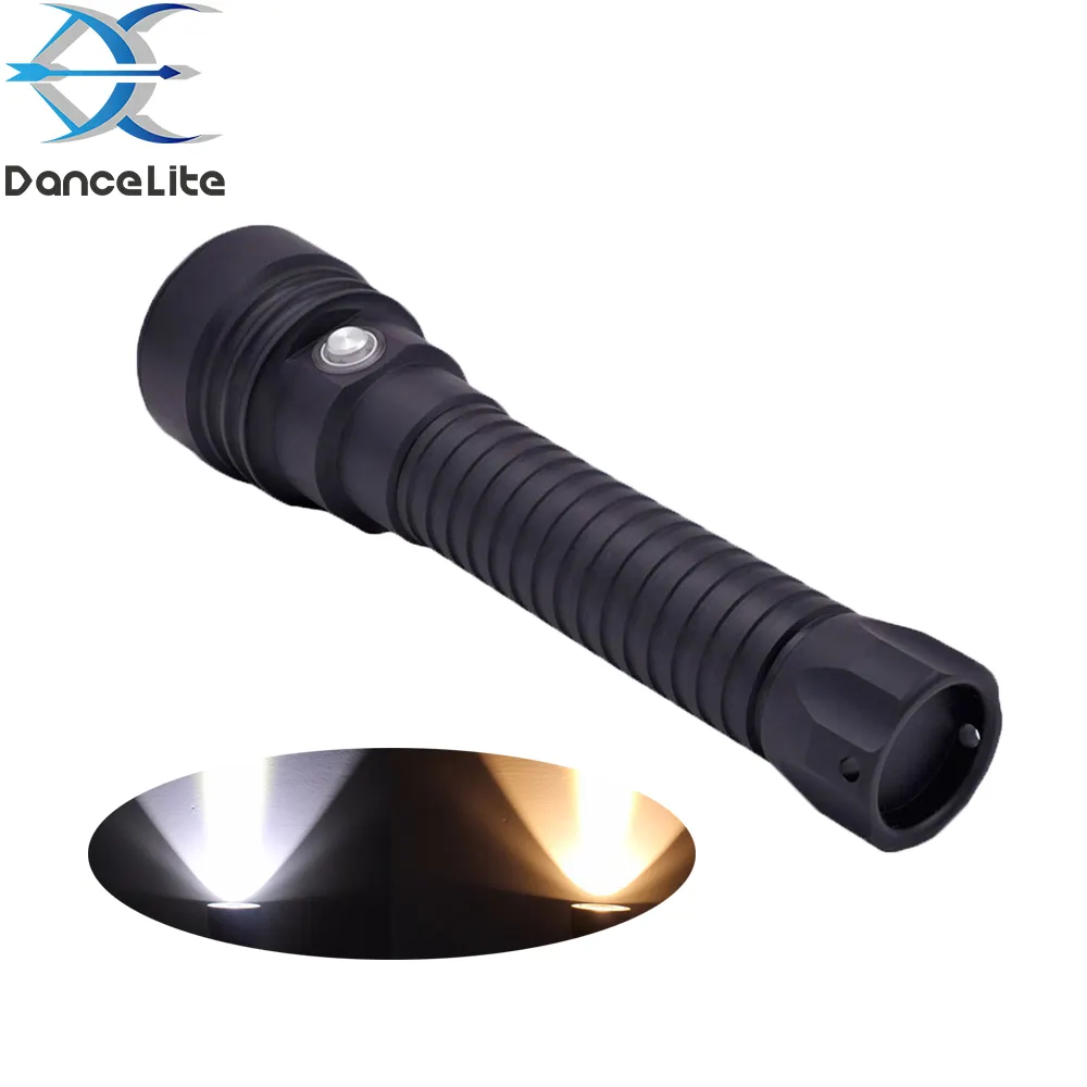 Powerful Scuba Flashlight XHP70.2 4200LM LED Diving Flashlights Underwater 100M Waterproof Lantern Torch (3000K/6000K)